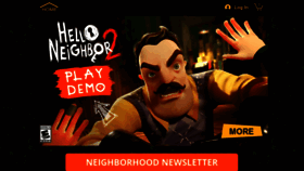 What Helloneighborgame.com website looks like in 2024 