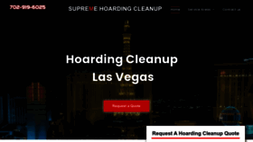 What Hoardingcleanuplasvegas.com website looks like in 2024 