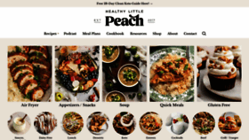 What Healthylittlepeach.com website looks like in 2024 