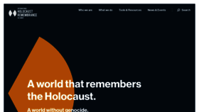 What Holocaustremembrance.com website looks like in 2024 