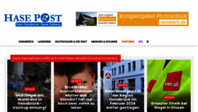 What Hasepost.de website looks like in 2024 