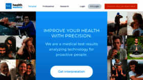 What Healthmatters.io website looks like in 2024 