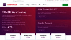 What Hostreboot.com website looks like in 2024 