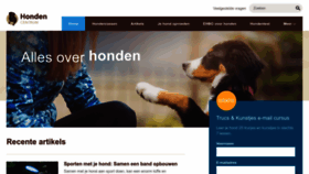 What Hondencentrum.com website looks like in 2024 