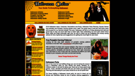 What Halloween-online.com website looks like in 2024 