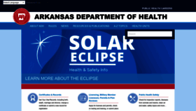 What Healthyarkansas.com website looks like in 2024 