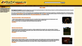 What Howtocompost.org website looked like in 2024 (1 year ago)