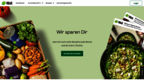 What Hellofresh.de website looks like in 2024 