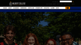 What Hilbert.edu website looks like in 2024 