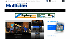 What Hollistontownnews.com website looks like in 2024 