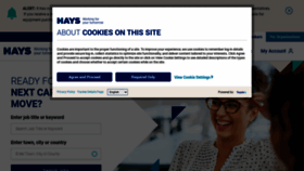 What Hays.co.uk website looks like in 2024 