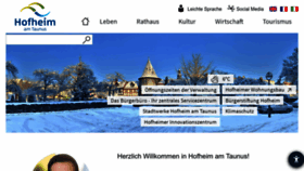 What Hofheim.de website looks like in 2024 