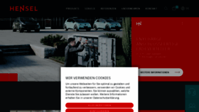What Hensel-electric.de website looked like in 2024 (1 year ago)