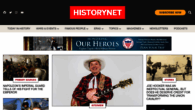 What Historynet.com website looks like in 2024 
