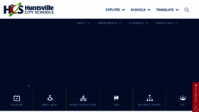 What Huntsvillecityschools.org website looks like in 2024 