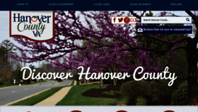 What Hanovercounty.gov website looks like in 2024 