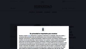 What Hispanidad.com website looks like in 2024 