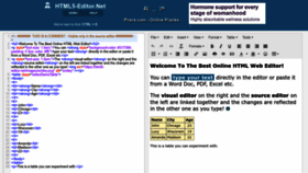 What Html5-editor.net website looks like in 2024 