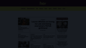 What Her.ie website looked like in 2024 (1 year ago)