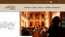 What Haendel-festspiele.de website looks like in 2024 