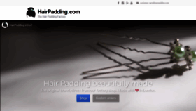 What Hairpadding.com website looks like in 2024 