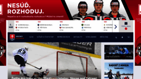 What Hockeyslovakia.sk website looks like in 2024 
