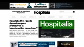 What Hospitalia.fr website looks like in 2024 