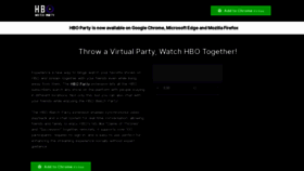 What Hboparty.us website looks like in 2024 