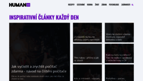 What Human.cz website looks like in 2024 