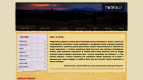 What Hutnia.pl website looks like in 2024 