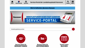 What Hannover-stadt.de website looks like in 2024 