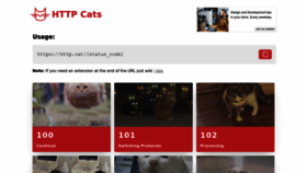 What Http.cat website looks like in 2024 