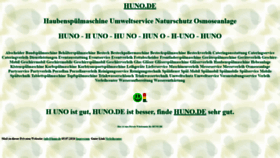 What Huno.de website looks like in 2024 