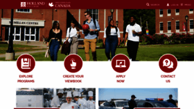 What Hollandcollege.com website looks like in 2024 