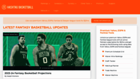 What Hashtagbasketball.com website looks like in 2024 