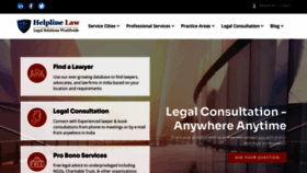 What Helplinelaw.com website looks like in 2024 