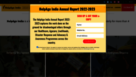 What Helpageindia.org website looks like in 2024 