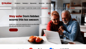 What Home.mcafee.com website looks like in 2024 