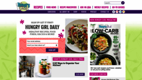 What Hungry-girl.com website looks like in 2024 