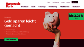 What Hanseaticbank.de website looks like in 2024 