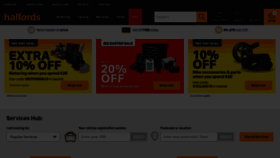 What Halfords.com website looks like in 2024 