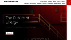 What Halliburton.com website looks like in 2024 