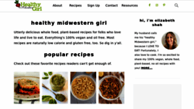 What Healthymidwesterngirl.com website looks like in 2024 