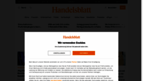 What Handelsblatt.com website looks like in 2024 