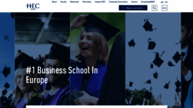 What Hec.edu website looked like in 2024 (2 years ago)