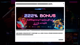 What Haobet77.com website looks like in 2024 