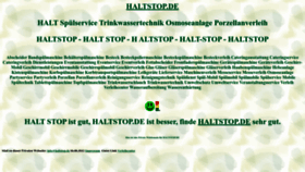 What Haltstop.de website looks like in 2024 