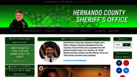 What Hernandosheriff.org website looks like in 2024 