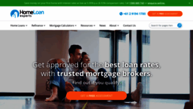 What Homeloanexperts.com.au website looks like in 2024 
