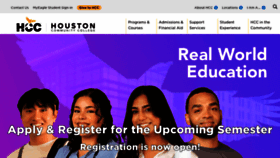 What Hccs.edu website looks like in 2024 